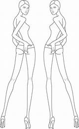 Croquis Croqui Sketches Mannequin sketch template