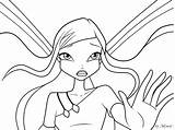 Roxy Coloring Winx Club Pages Deviantart Trending Days Last sketch template