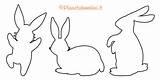 Pasquali Sagome Coniglietti Ritagliare Pasqua Pianetabambini Decorazioni Marzo sketch template