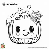 Cocomelon Jj Xcolorings Pumpkin Mimi Ello Pet sketch template