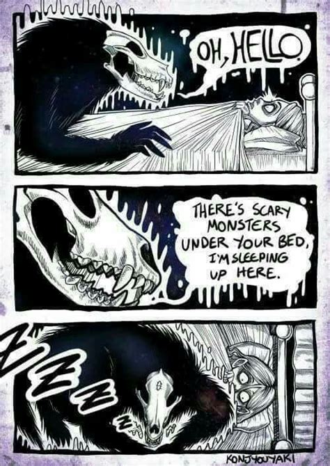 scary monsters under the bed cute comics funny comics comics
