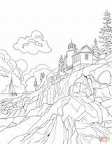 Acadia Phare Parken Nationale Ausmalbilder Kleurplaat Imprimer Denali Nationalparks Vereinigten Staaten Kleurplaten Coloriage Coloriages Gratuits Dessin Stemmen Stuck sketch template