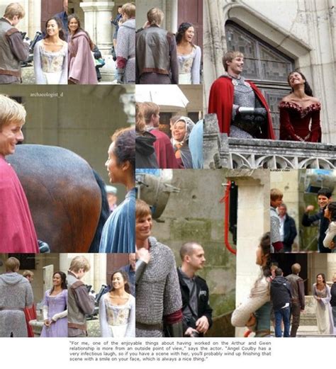 bts bradley and angel collage arthur and gwen photo