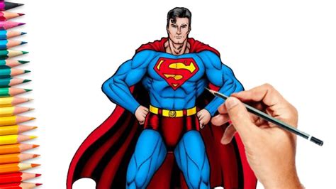 top  super man drawing images super hot nhadathoanghavn