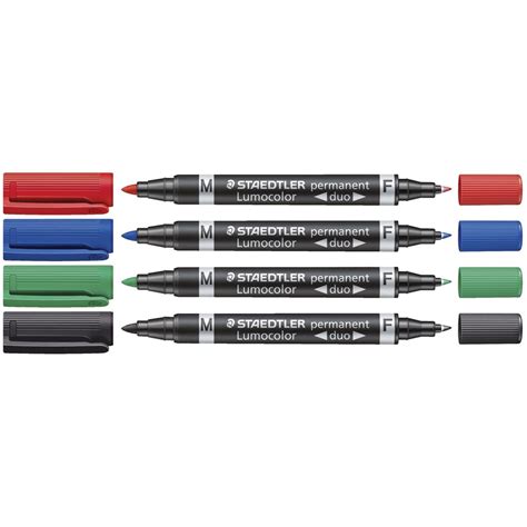 staedtler  permanent duo markers assorted  pack officeworks