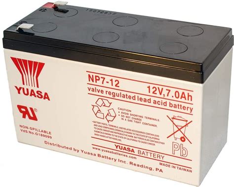 Yuasa Ups Battery 12v 7ah 20hr Np7 12 12 Volts 7 Ampere Rechargeable