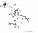Coloring Witch Pages Looney Tunes Printable Kids Adults sketch template