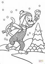 Coloring Monkey Martha Pages Snow Noddy Plays Ball Info Printable Book Drawing Designlooter Coloriage sketch template