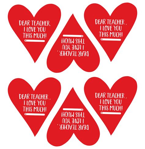 printable valentines  teacher printable templates