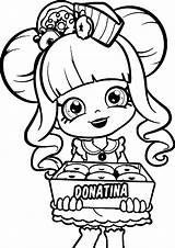 Shopkins Coloring Pages Girls Girl Shopkin Kids Donatina Lol Colouring Printable Surprise Doll Sheets Color Lips Print Strawberry Cute Kiss sketch template