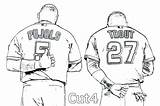 Coloring Pages Baseball Chicago Bulls Printable Trout Blackhawks Pujols Players Realistic Cartoon Getdrawings Getcolorings Print Color Logo Choose Board Formidable sketch template