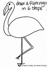 Flamingo Draw Drawing Steps Cute Learn Easy Drawings Kids Step Sketch Beautiful Very Just Bird Bloglovin sketch template