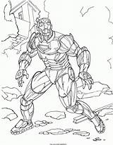 Coloring Pages Ironman Printable Popular sketch template