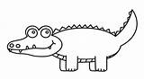 Alligator Coloring Cartoon Pages Clipart Cute Clip Alligators Simple Baby Reptiles Printable Public Drawing Kids Template Worksheets Transparent Supercoloring Parentune sketch template