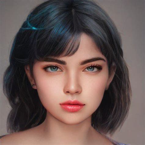 Black Haired Girl Me Digitalart 2021 R Art