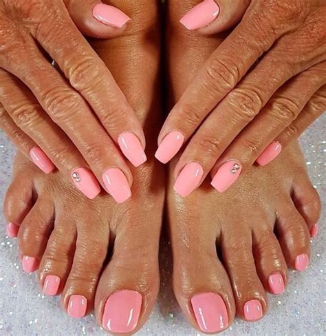 pink mani  pedi set  nails cute nails pedicure soak pedicure