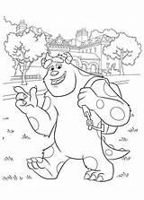 Coloring University Pages Monsters Popular Sulley sketch template