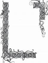 Celtic Border Knot Borders Viking Clip Clipart Vines Designs Frame Knots Manuscript Illuminated Pluspng Cliparts Corner Vector Vine Library Frames sketch template