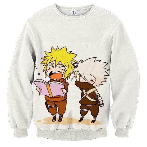 Naruto Japan Anime Minato And Kakashi Chibi Sweatshirt