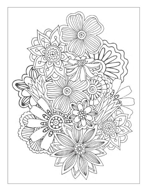 advanced coloring pages flowers