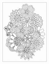 Coloring Pages Flowers Book Detailed Floral Abstract Flower Pattern Sheets Beautiful Designs Printable Visit sketch template