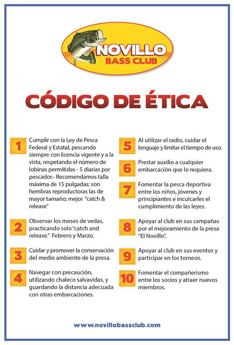 novillo bass club codigo de etica