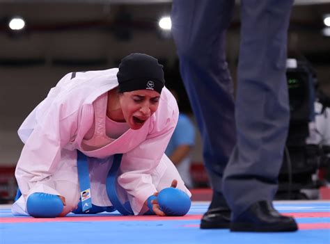 Karate Egypts Abdelaziz Wins Gold Medal In Womens 61kg Kumite Reuters