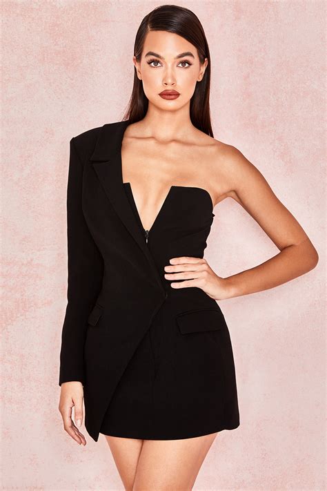 Latest Fashion Hot Selling Luxury Sexy Cocktail Women Black Party Oset