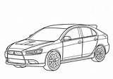 Mitsubishi Coloring Pages Eclipse Drawing Subaru Car Wrx Outline Lancer Para Sti Colorir Sportback Desenhos Getdrawings Print Kids Porsche Pintar sketch template