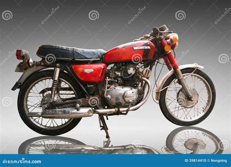 vintage classic motorcycle honda  cc editorial    editorial image image