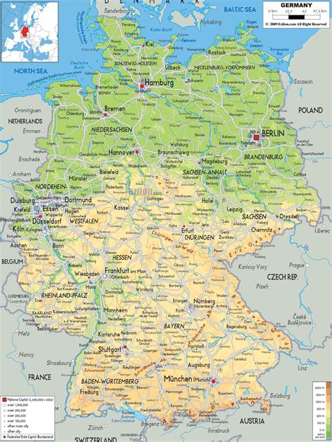 map  germany travelsmapscom