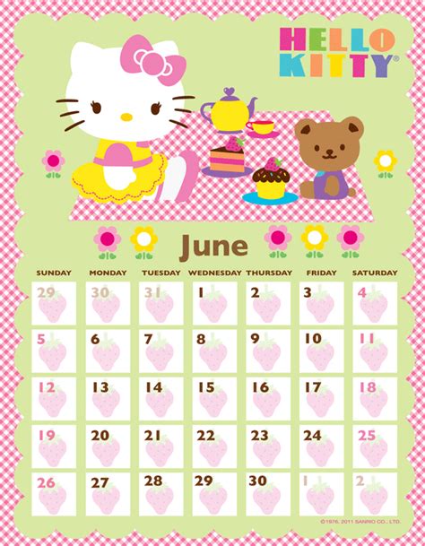 kitty printable calendar calendar templates