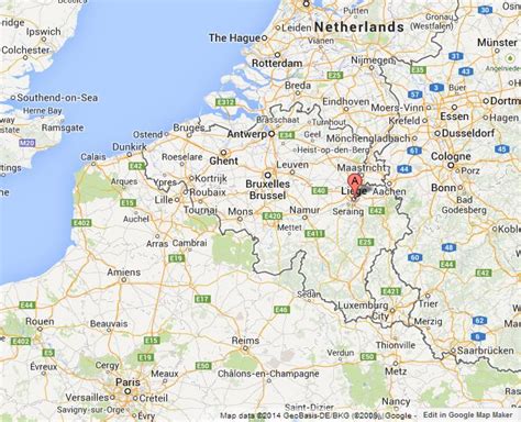 liege  map  belgium