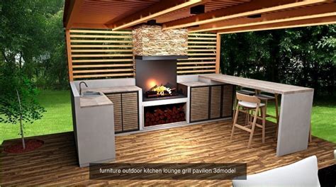 outdoor kitchen pack   model collection model