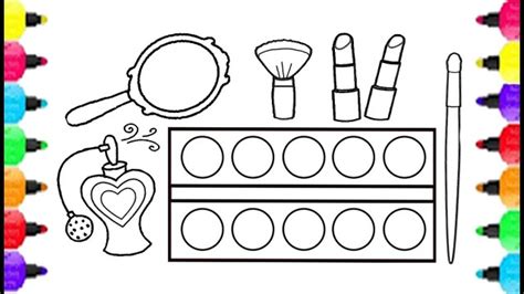 excellent photo  makeup coloring pages entitlementtrapcom