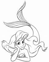 Ariel Zeemeermin Kleurplaat Kleine Little Disney Visit Coloring Pages Mermaid sketch template