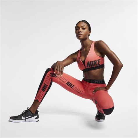 Nike Pro Women S Graphic Tights Red Nike Pro Women Fitness