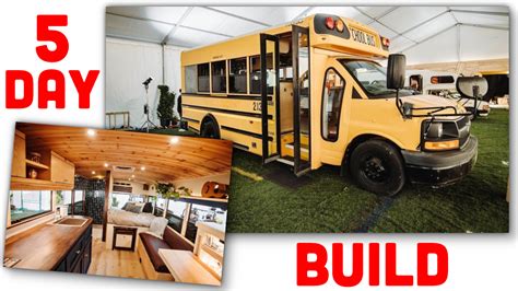 school bus camper  built   days   nicer   apartment  autopian