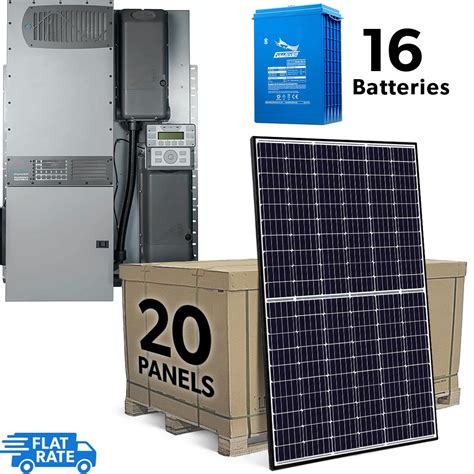 kw grid tied battery backup solar system  outback power center   canadian solar