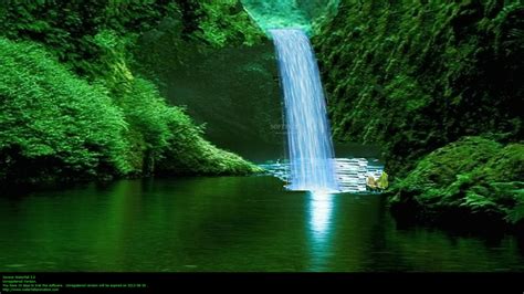 serene waterfall