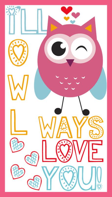 owl printable valentines day cards  spectacled owl