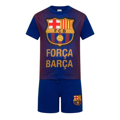 buy fc barcelona official football gift boys short pyjamas   desertcartuae