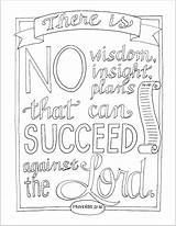 Coloring Pages Success Bible Printable Scripture Verse Proverbs Getcolorings Doodle Plan Prayer Journey Mark Yesterday sketch template