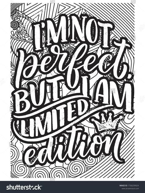 inspirational quotes coloring images stock  vectors