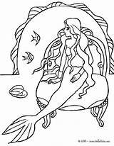 Mermaid Coloring Pages Dolphin Castle Color Print Getcolorings Printable Hellokids sketch template