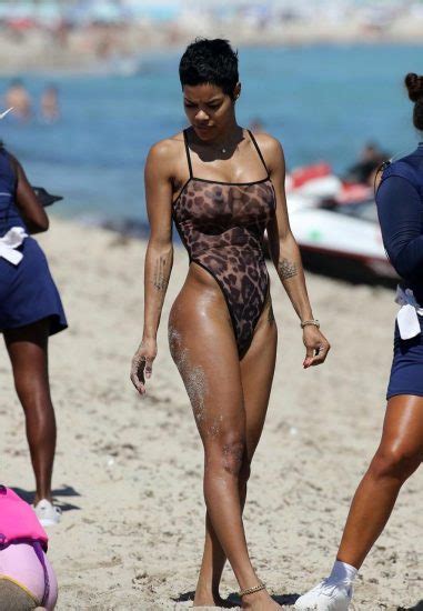 Teyana Taylor Nipples In See Through Monokini Scandal Planet