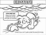 Safety Coloring Fire Pages Low Go Colouring Kids sketch template