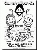 Jesus Fishers Manusia Sahabat Yesus sketch template