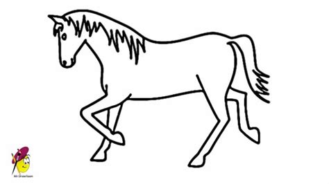 horse easy drawing   draw  horse easy horse drawing horse