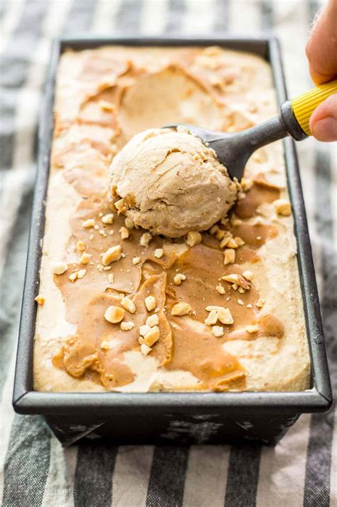 peanut butter ice cream recipe  churn plating pixels